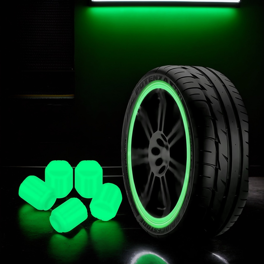Scooter Tire - Lichtgevende ventieldopjes: decoratief voor auto, motorfiets,