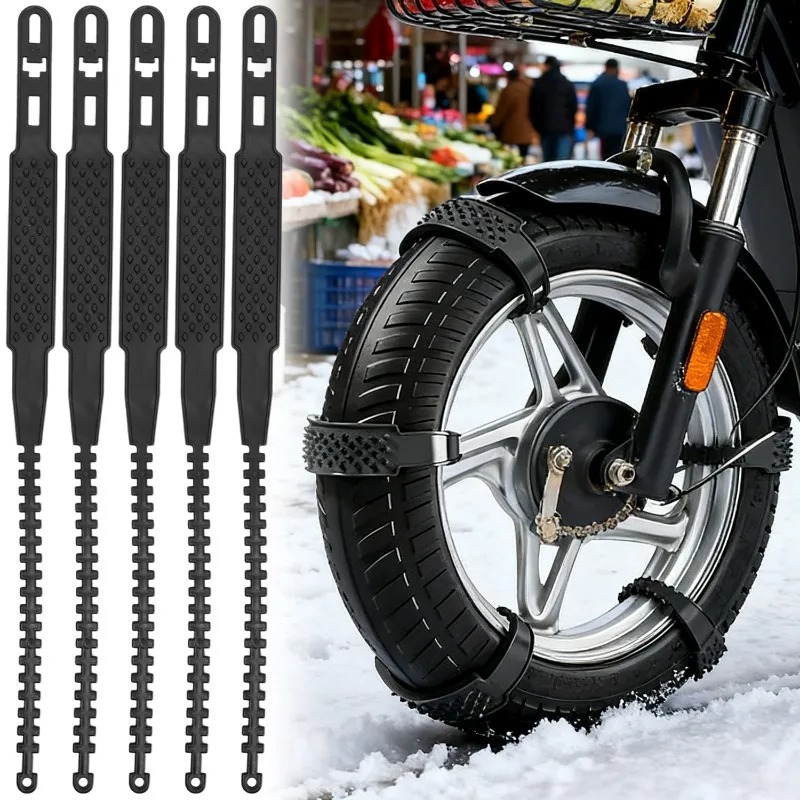 Scooter Tire - Universele motorfiets sneeuwkettingen antislip ijstractiekettingen voor