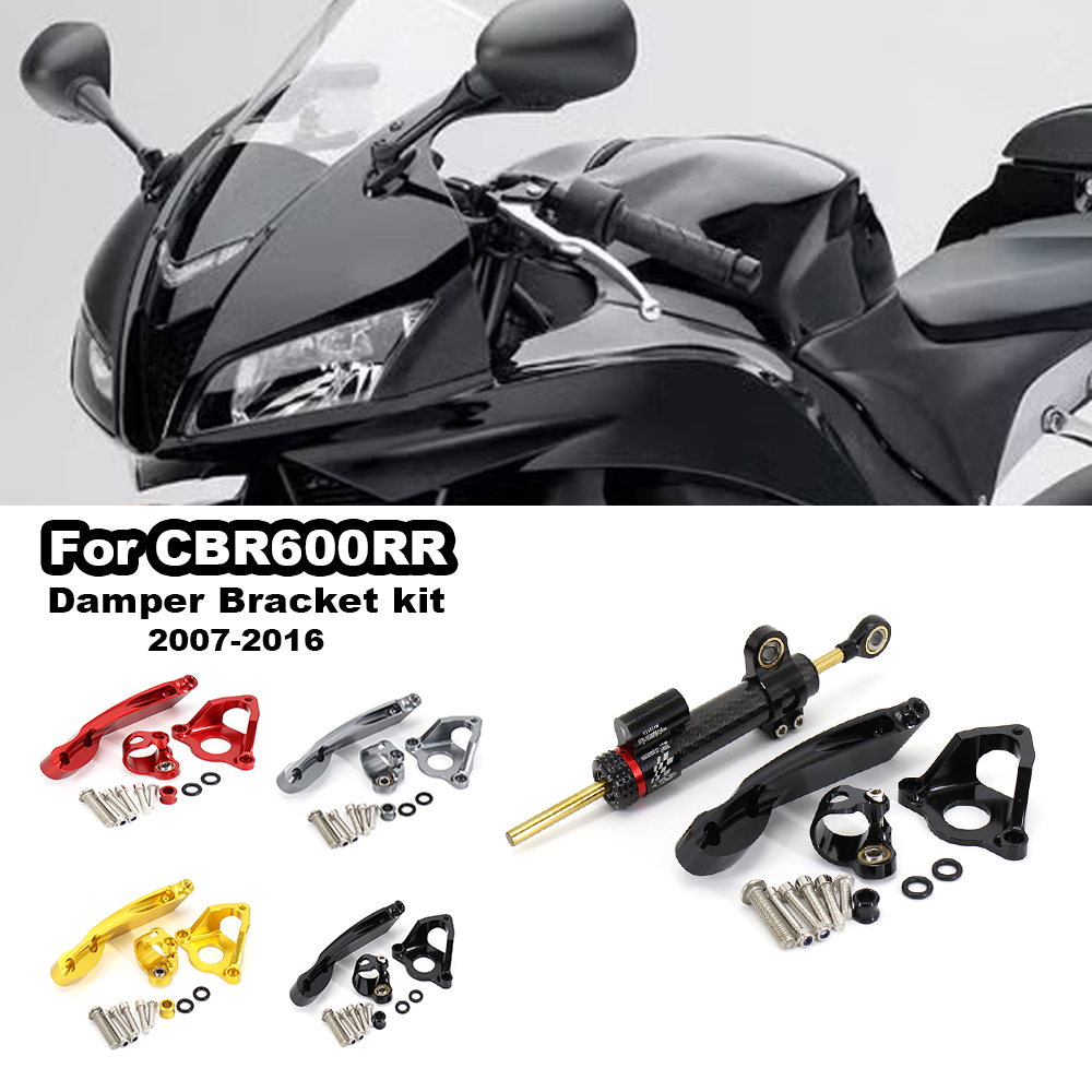 Steering Damper Stabilizer Kit Cnc - Voor Honda CBR600RR CBR600RR 600RR 2007-2016