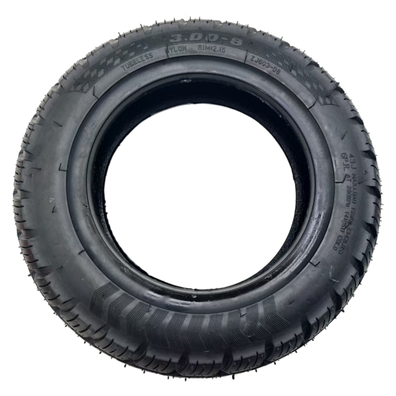 Scooter Tire - NIEUWE 300-8 Blade Grain Tubeless vacuümband,