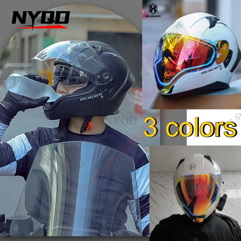 Scooter Helmet Set - DOT-gecertificeerde full-face helm met opklapbaar dubbel