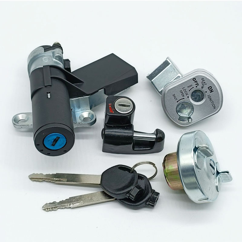 Scooter Helmet Set - Contactslotset Gas Cap Helm Seat Lock