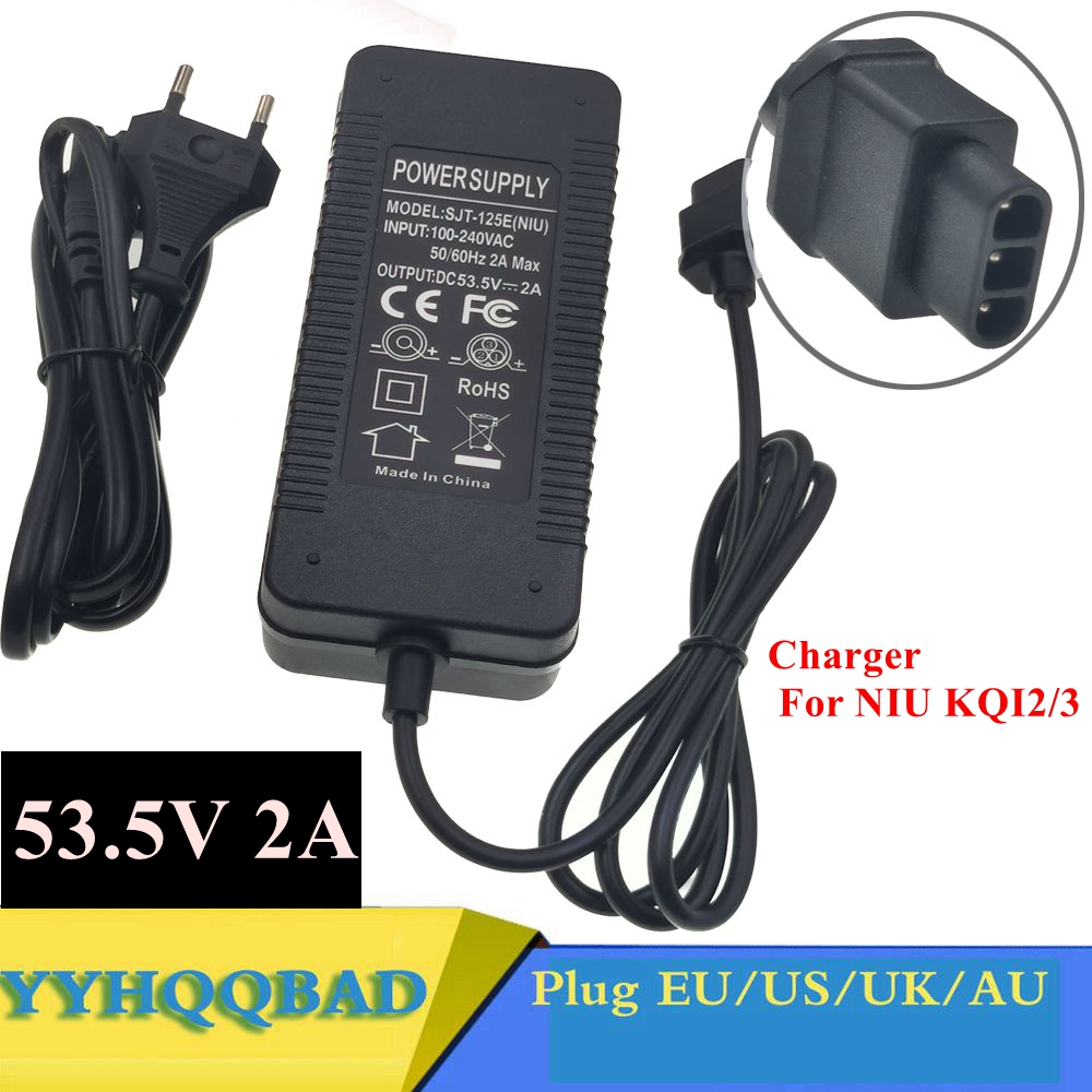 Electric Scooter Charger - 53.5V 2a Acculader Voor Niu Kqi