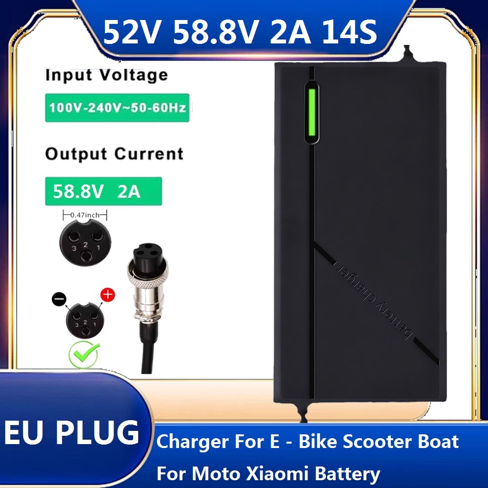 Electric Scooter Charger - AC100-240V met ventilator 58.8V 2A EBike