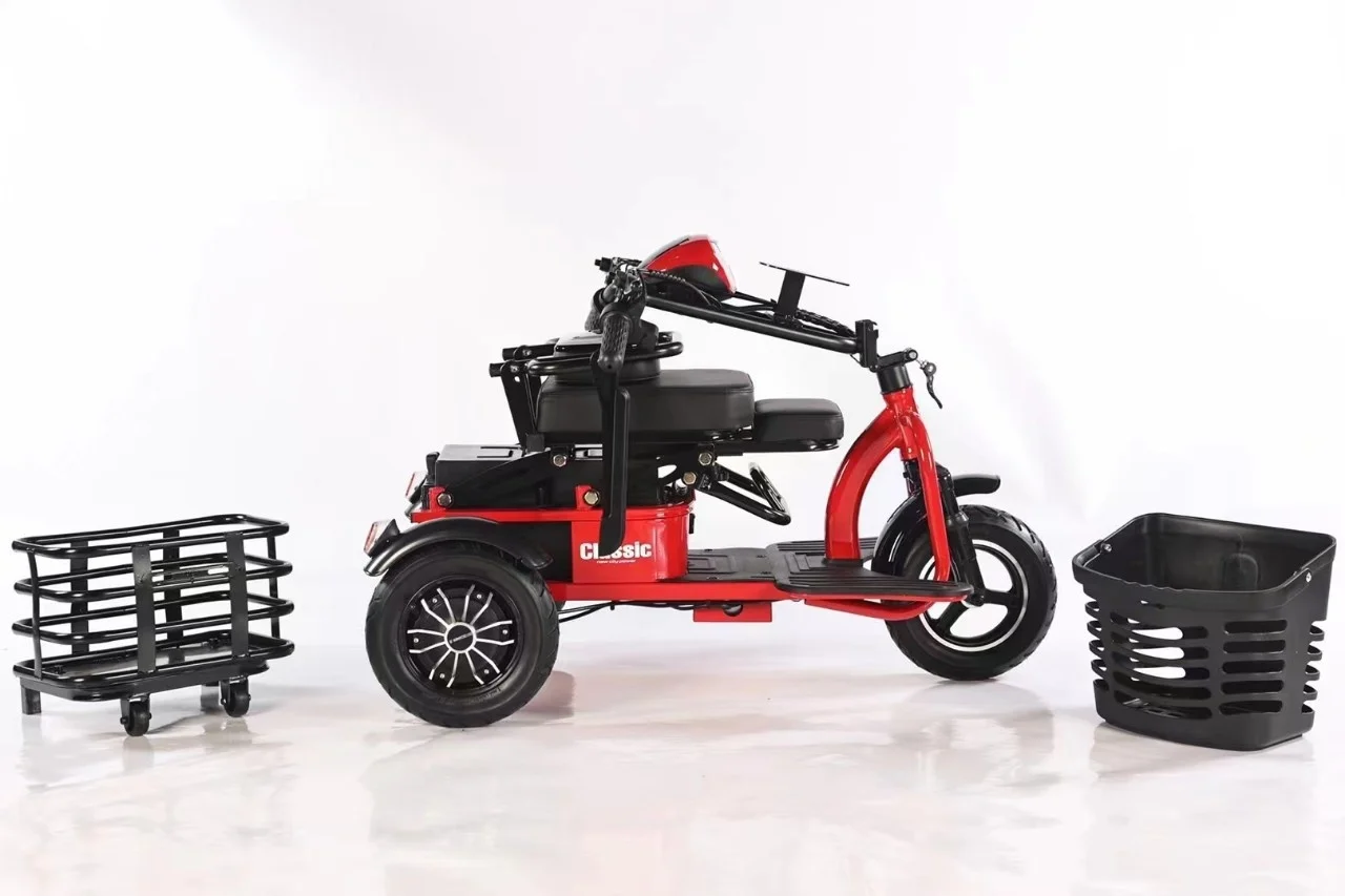 Electric Scooter 500W - Unisex opvouwbare elektrische driewieler 500W mobiliteits