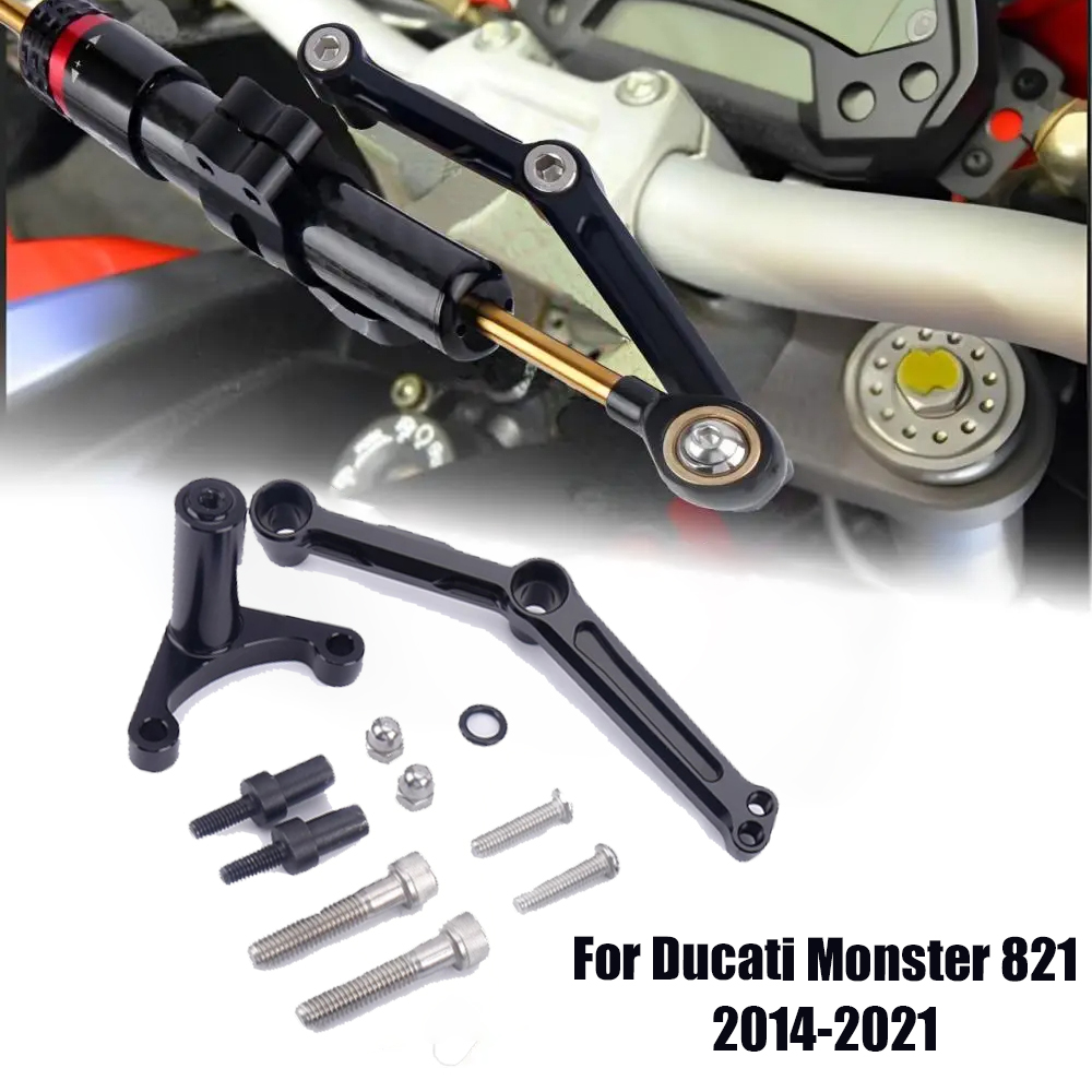 Steering Damper Stabilizer Kit Cnc - Motorfiets Accessoire Cnc Demper Beugel Voor