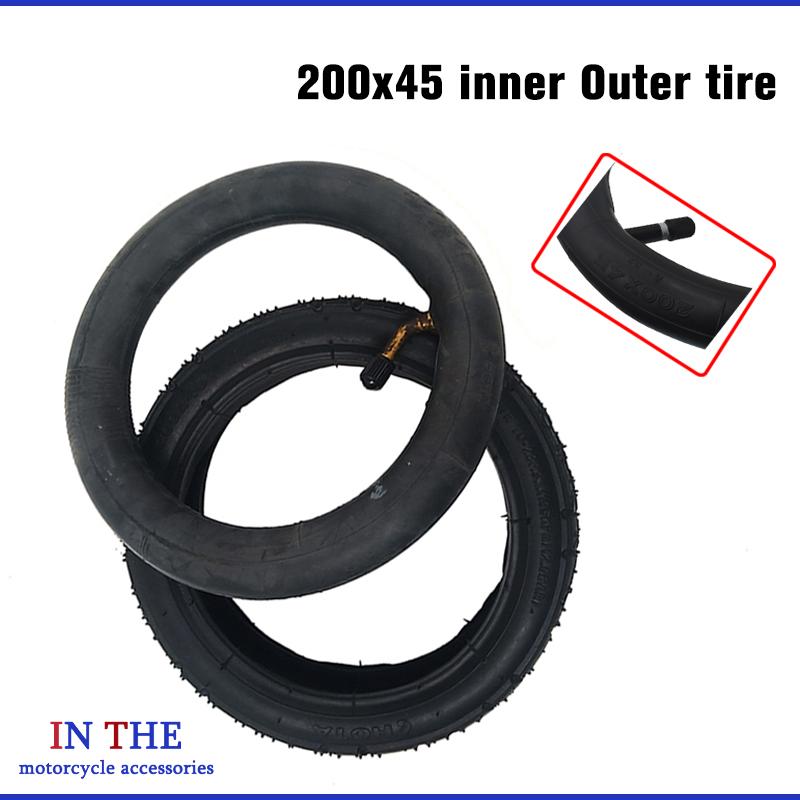 Scooter Tire - Versterkte scooterband 200x45, opblaasbare binnen- en