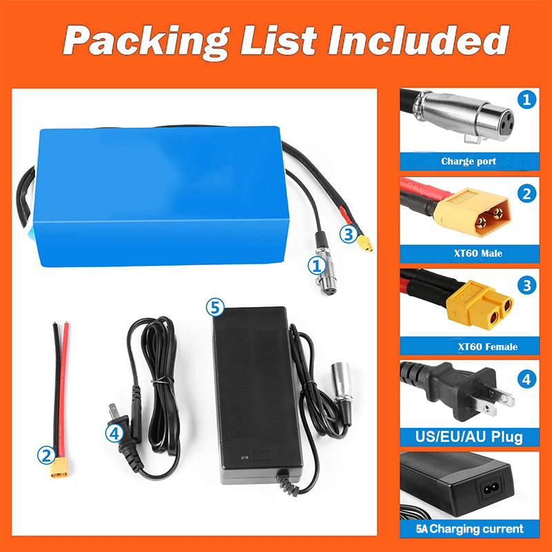 Elektrische fiets 48V 30Ah lit - 60V 30Ah 21700 Battery Pack recensie en prijs