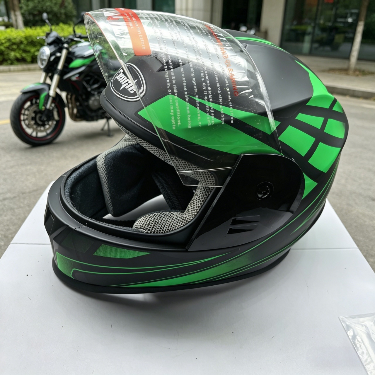 Heren integraalmotorhelm met d - Scooter Helmet Set recensie en prijs