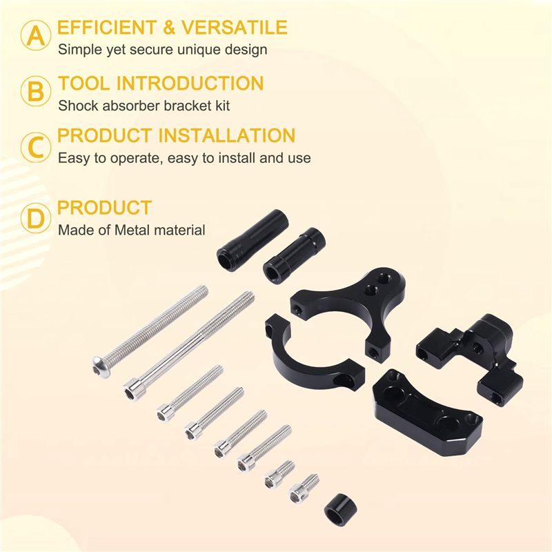 DHBH CNC motorfiets stuurstabi - Steering Damper Stabilizer Kit Cnc recensie en prijs