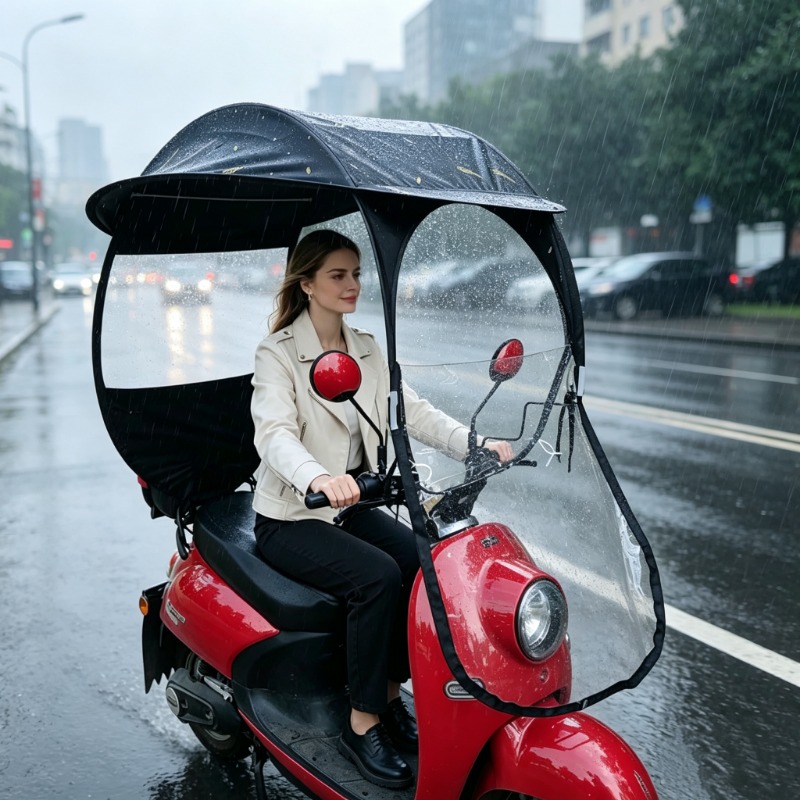 Winddicht, waterdicht, elektri - Electric Scooter Rain Cover recensie en prijs