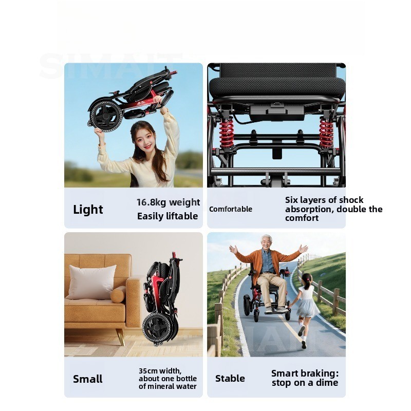 Nieuwe elektrische rolstoel, i - Folding Electric Scooter recensie en prijs