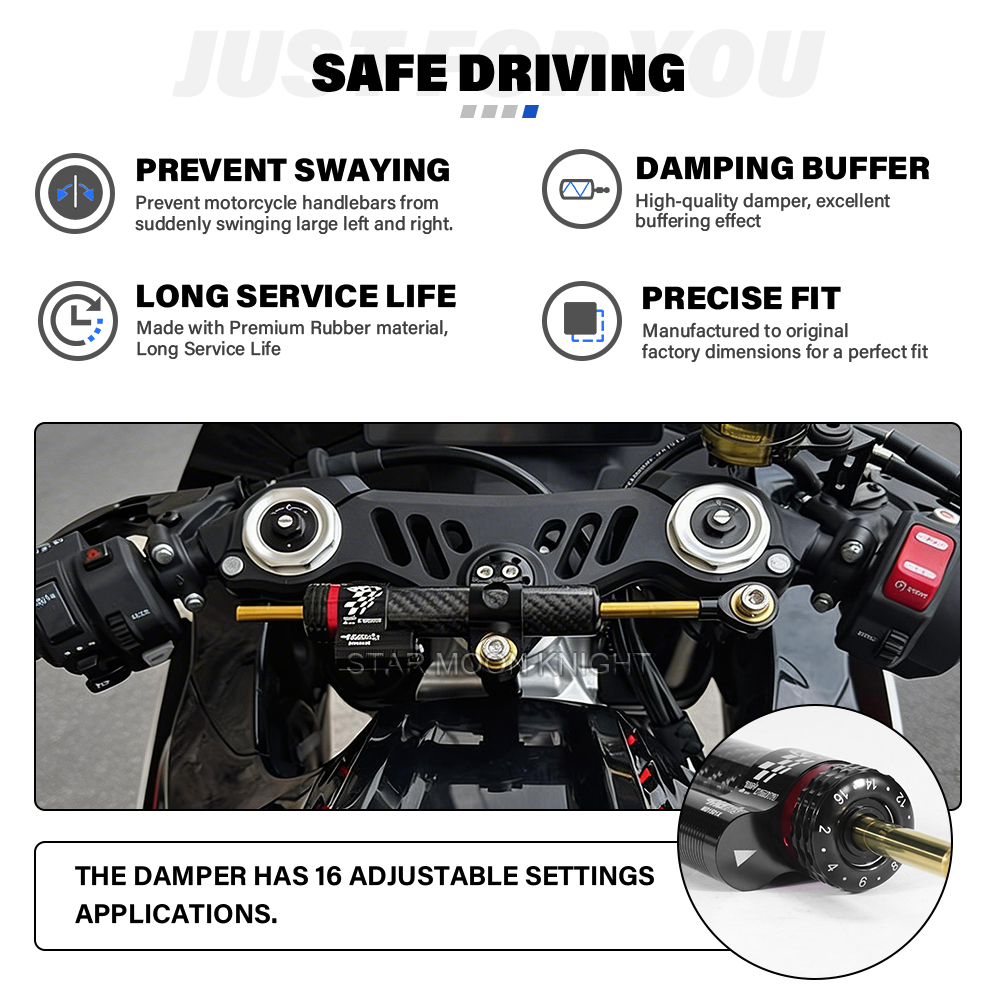 Motorfiets Stuurdemper Beugel  - Steering Damper Stabilizer Kit Cnc recensie en prijs