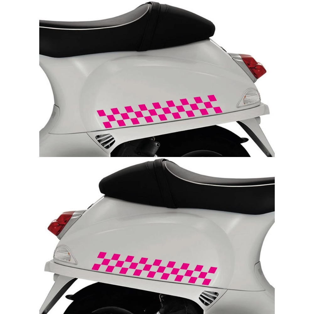2 Stuks Geblokte Vlag Motorfie - Scooter Helmet Set recensie en prijs