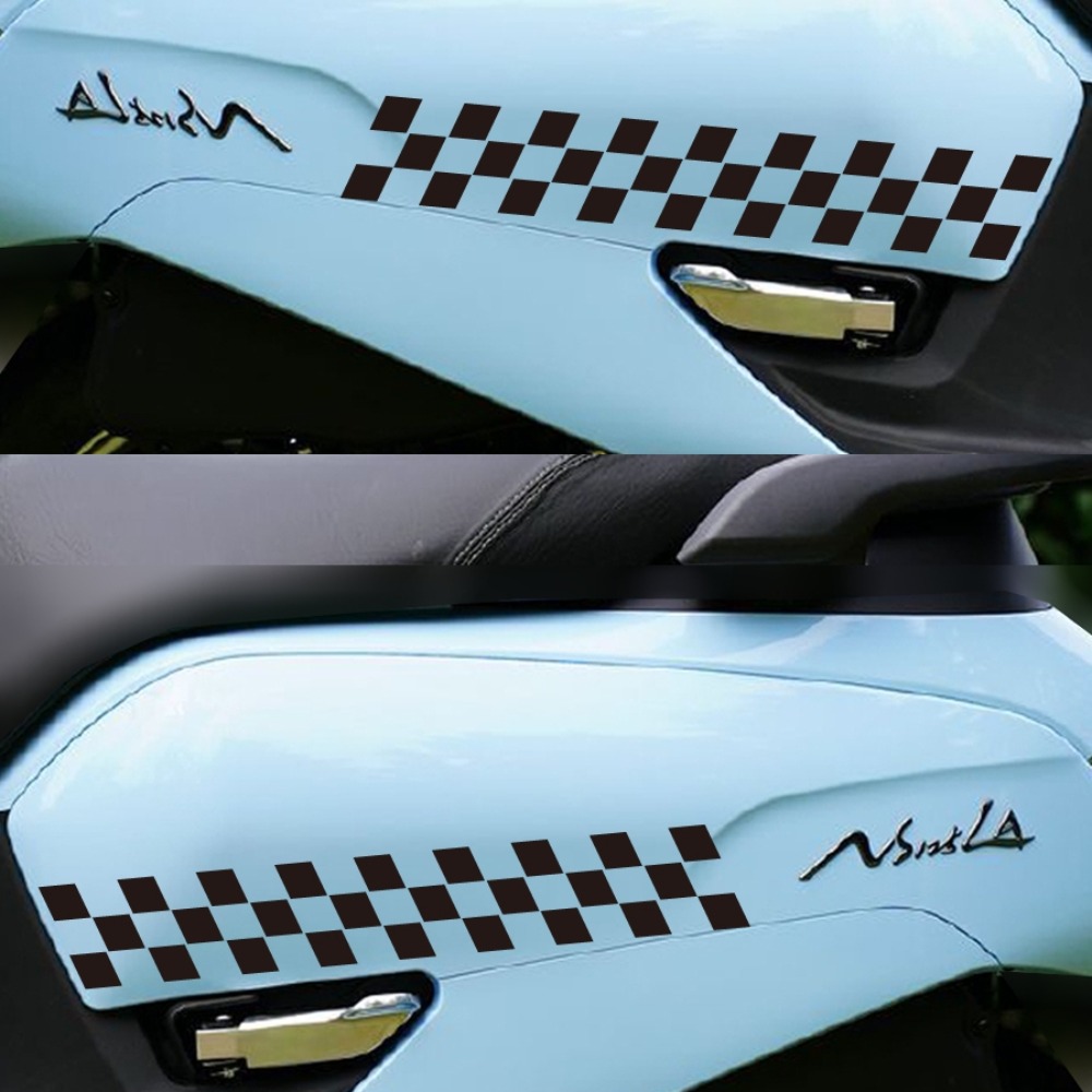 2 Stuks Geblokte Vlag Motorfie - Scooter Helmet Set recensie en prijs