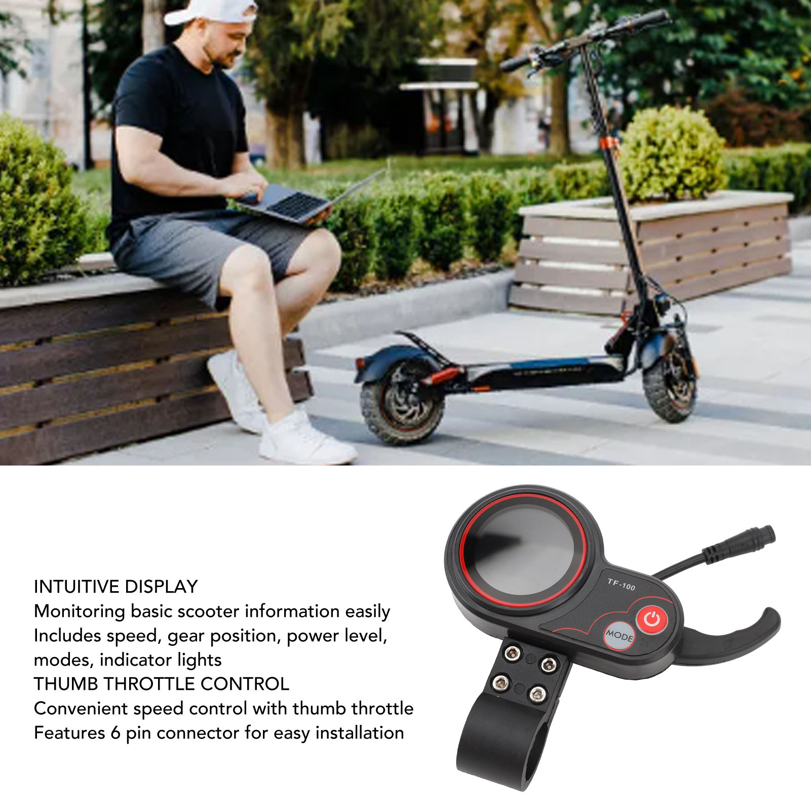 48V TF 100 Elektrische Scooter - Electric Scooter recensie en prijs